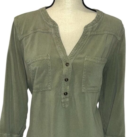 Torrid Harper Pullover Olive Green Blouse - Picture 2 of 9